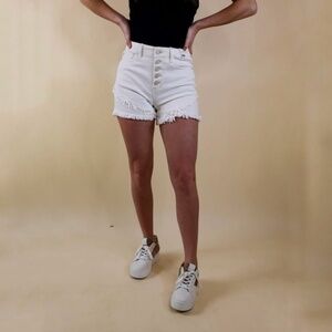 Judy Blue These Are The Days Tulip Hem Button Fly Shorts